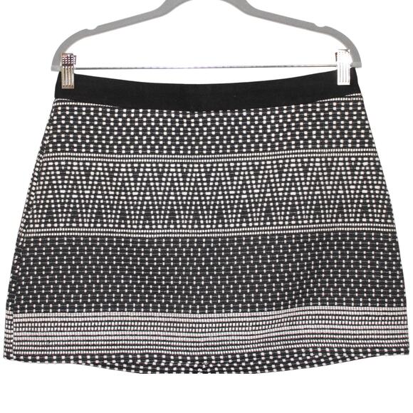 KOTON Black and White Mini Skirt Size Medium NWT - Picture 2 of 5